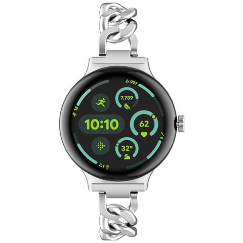 Cinturino Per Orologio In Acciaio Inossidabile Argentato Per Google Pixel Watch 3 (45 Mm) - Foto 2