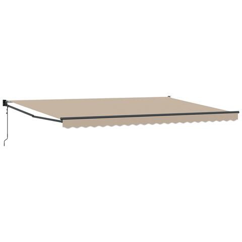Tenda Retrattile Automatica  Beige 500x300 cm, Tessuto di Ricambio per Tenda  per telaio 5x3 m Beige - Foto 1