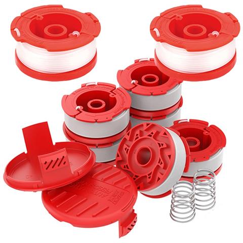 Kit Bobina Filo Tagliabordi - 8 Bobine, 2 Tappi, 2 Molle - Compatibile Con Craftsman Weedwacker - Foto 1