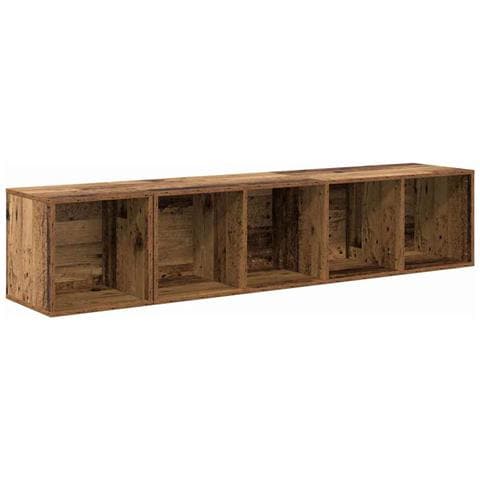 Set di mobili TV 2 pcs Legno antico 37 x 37 x 142.5 cm - Foto 1