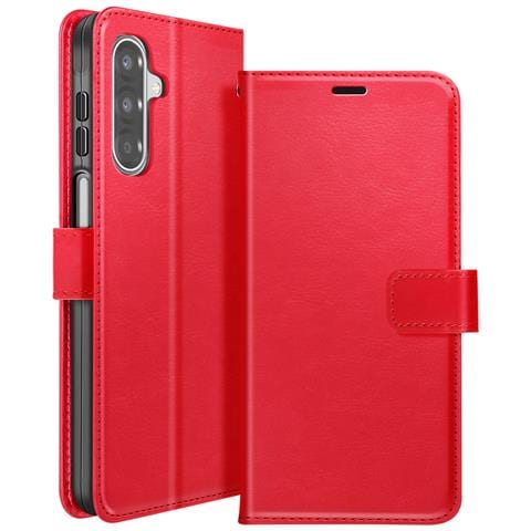 Custodia A Portafoglio Per Galaxy A17 Con Cinturino Da Polso E Funzione Stand, Rosso - Foto 1