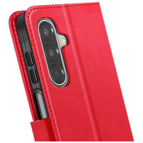 Custodia A Portafoglio Per Galaxy A17 Con Cinturino Da Polso E Funzione Stand, Rosso - Foto 2