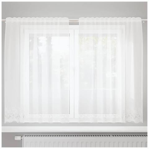 Tende con tende Bianco 500x100cm Poliestere - Foto 2