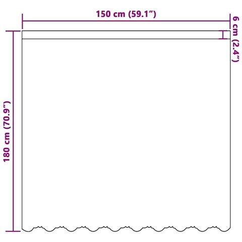 Tende con tende Bianco 500x100cm Poliestere - Foto 8