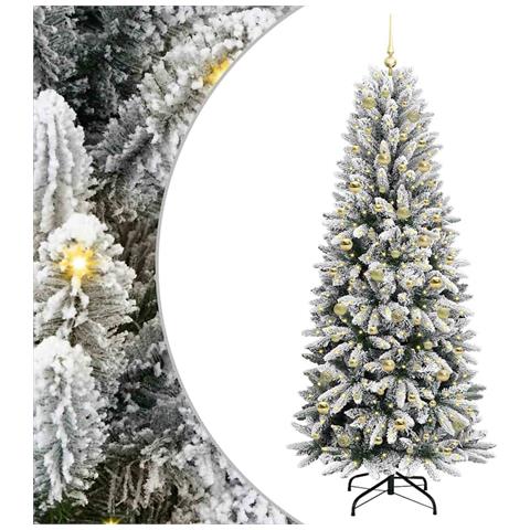 Albero di Natale artificiale con 300 LED Bianco 210 cm - Foto 1