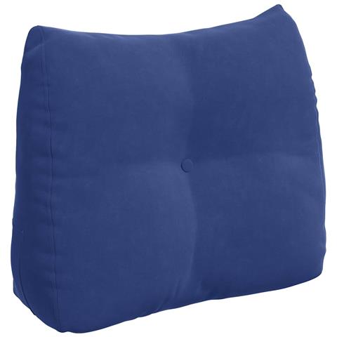 Cuscino per Schiena Blu Polizia 60 x 24 x 50 cm Velluto - Foto 1