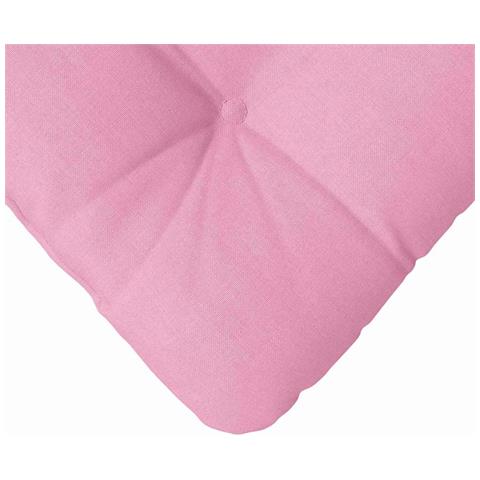 Cuscini per Seduta 4 pcs Rosa 40 x 40 x 12 cm Tessuto - Foto 9