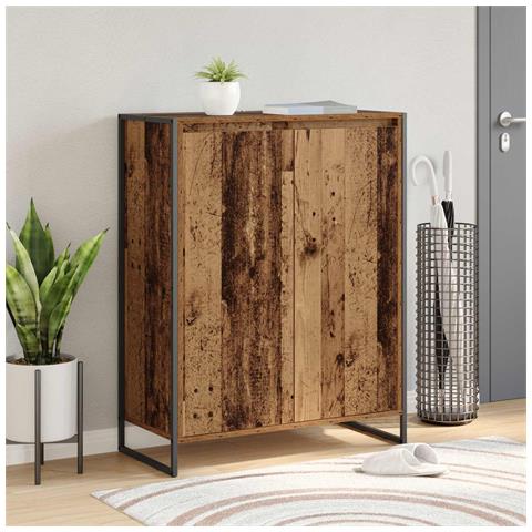 Mobile per scarpe con porta Legno vecchio 79 x 36 x 100 cm - Foto 2