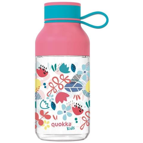 Bottiglia D'acqua Design Fiore Capacità 430ml In Ecozen, Rosa - Foto 1