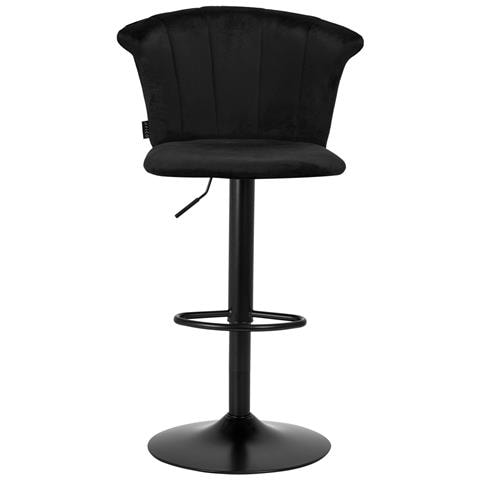 sgabello da bar QS-B801 velluto nero - Foto 4
