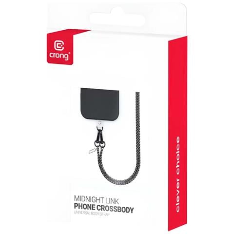 Girocollo Universale Con Catena Metallica E Adattatore Da 120 Cm, Nero - Foto 5