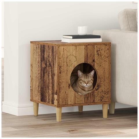 Casa per Gatti Legno vecchio 42,5 x 40 x 53 cm - Foto 2
