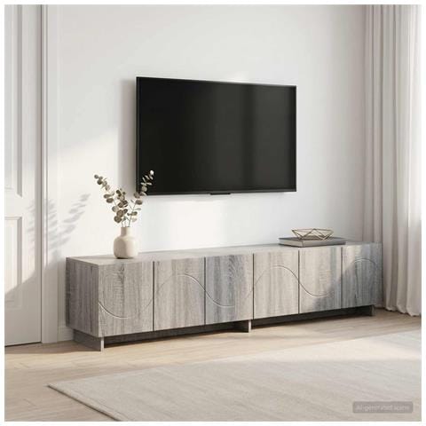 Supporto TV 179.5 x 34.5 x 40 cm Sonoma grigio - Foto 2