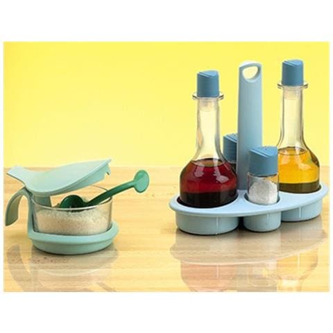 Contenitore in vetro per formaggio o zucchero ml 350 colori assortiti - Foto 2