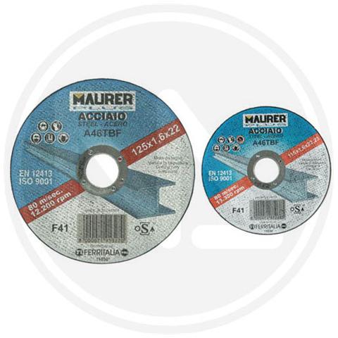 MOLA Abrasiva da TAGLIO per FERRO MAURER PLUS MM 115X1 (5+1) - Foto 2