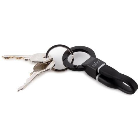 Cavo Micro USB 9cm con gancio Portachiavi Nero - Foto 3