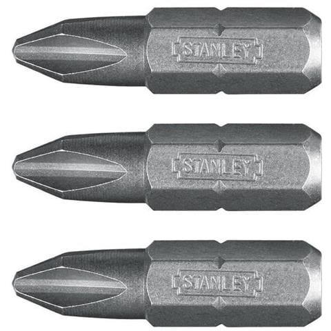 Set 3 Inserti Phillips 2 A Croce Attacco 1/4' Per Avvitatore 0-68-946 - Foto 2