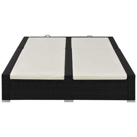 Lettino Prendisole Doppio In Poyrattan Nero - Foto 5