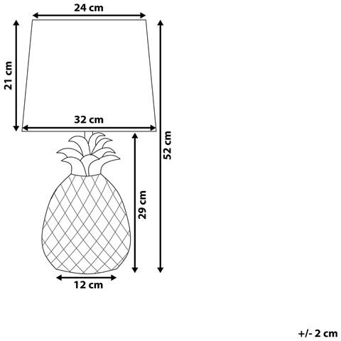 Lampada Da Tavolo Color Oro Pineapple - Foto 20