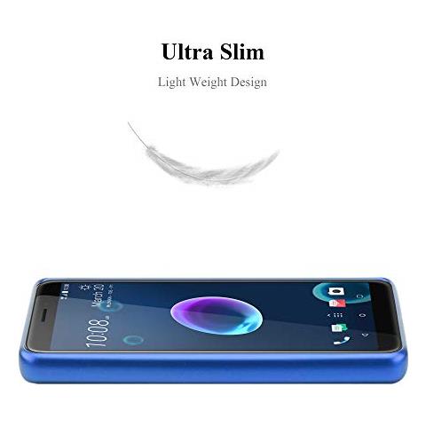 Custodia Compatibile Con Htc Desire 12 In Blu Metallico - Coperchio Protettivo In Silicone Tpu Flessibile - Foto 2