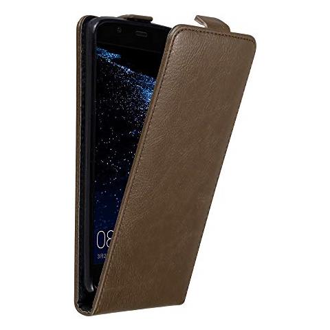 Custodia Compatibile Con Huawei P10 Plus In Bruno Caffè - Coperchio Protettivo In Design Flip Con Chiusura Magnetica - Foto 1
