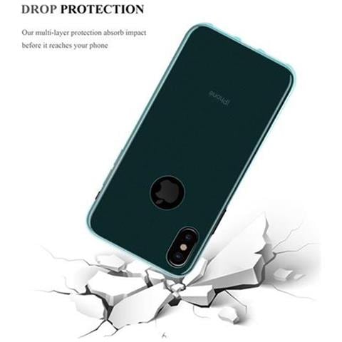 Custodia Compatibile Con Apple Iphone X / Xs In Blu Transparente - Coperchio Protettivo In Silicone Tpu Flessibile - Foto 10