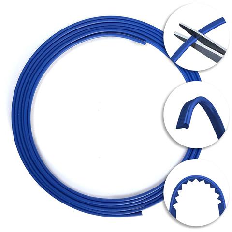 Trim Stripes Profilo A Incastro Per Interni Auto, Blu, 3 Mm X 3 Mt - Foto 7