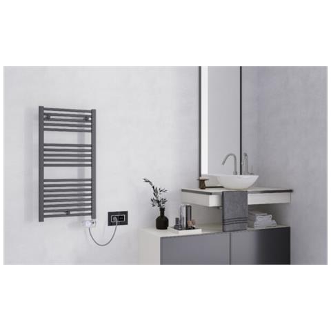 Radiatore Elettrico 720 Mm X 400 Mm 300 Watt Antracite - Foto 3