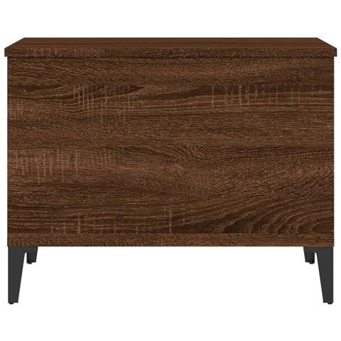 Tavolino Salotto Rovere Marrone 60x44,5x45 Cm Legno Multistrato - Foto 2