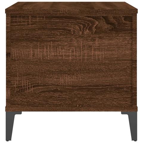 Tavolino Salotto Rovere Marrone 60x44,5x45 Cm Legno Multistrato - Foto 9