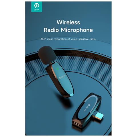 Microfono Wireless Per Device Android Connessione Tipo-c - Foto 1