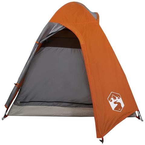 Tenda da Campeggio a Cupola 2 Persone Arancione Impermeabile - Foto 2
