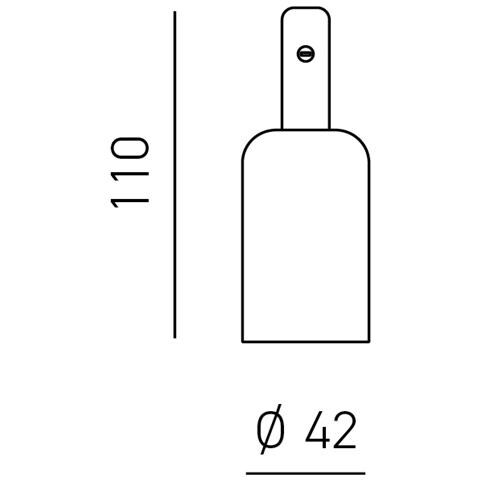 Plafone/portalampada Flash Flip Flute Metallo Nikel Satinato 4,2cm - Foto 1