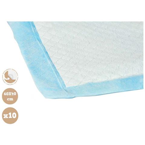 Tappetini Igienici Per Cani 40 X 60 Cm Azzurro Bianco Carta Polietilene (10 Unità) - Foto 2