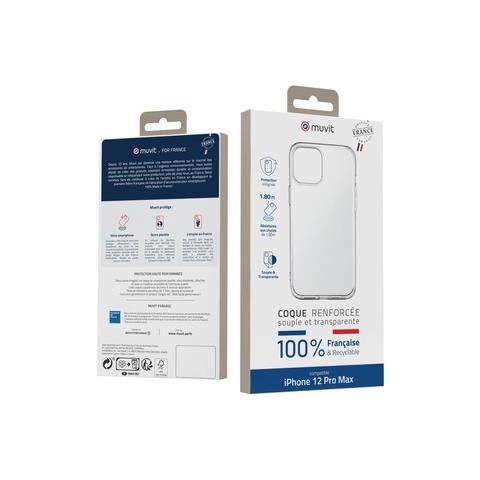 Cover Per Iphone 12 Pro Max Rinforzata Anti-urto, Trasparente - Foto 3