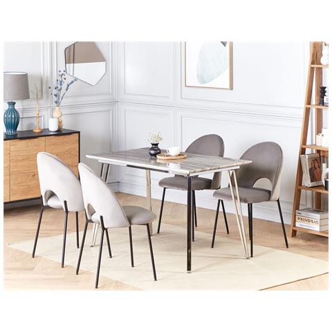 Tavolo Da Pranzo Greyton Bianco 120 Cm 70 Cm - Foto 1