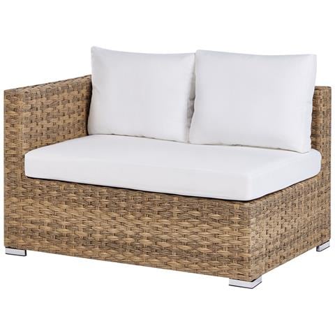 Salotto Da Giardino Rattan Marrone Chiaro 8 Posti Xxl - Foto 2