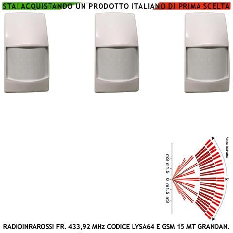Infrarosso Doppio Sensore Di Movimento Estranei Via Radio 433,92 Mhz Anti-jamming Portata 15 Metri Grandangolo Walk Te - Foto 1