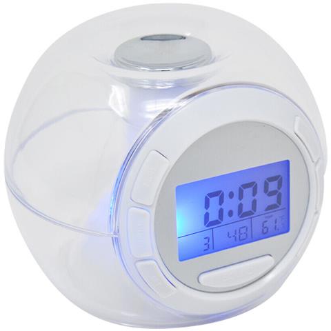 Orologio Digitale con Luce LED Suoni Naturali Data Timer Meteo Temperatura Casa - Foto 1