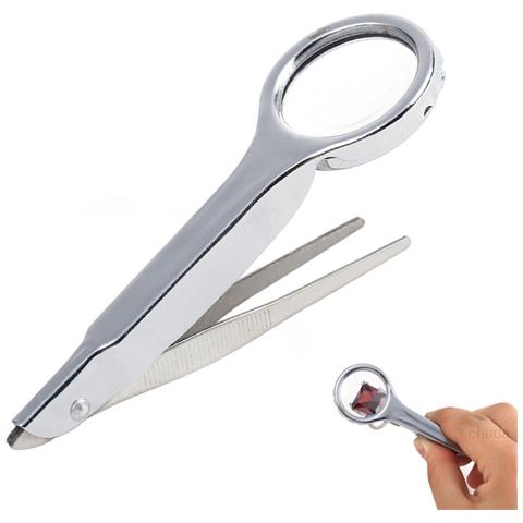 Lente Di Ingrandimento Con Pinzette Ingrandimento 10x - Foto 1