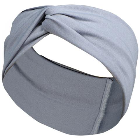 Morbida Ed Elegante: Fascia Per Capelli Incrociata A Tinta Unita Grey - Foto 1