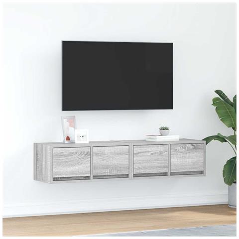 Mobili TV 2pz Grigio Sonoma 60x31x25,5 cm Legno Multistrato - Foto 1