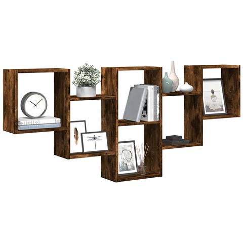 Mensola A Muro Rovere Fumo 159x18x66 Cm In Truciolato - Foto 3