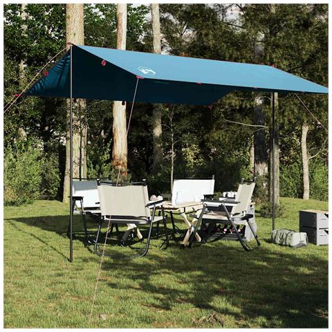 Lusso Casadino -  Telone Da Campeggio Blu 360x294 Cm Impermeabile - Foto 8