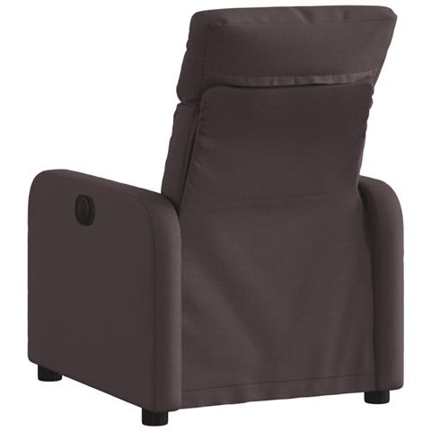 Poltrona Reclinabile Marrone Scuro In Tessuto - Foto 2