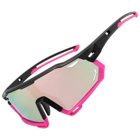 Occhiali Da Sole Con Lenti Fotocromatiche Trasparenti In Pc Per Lo Sport Pink - Foto 2