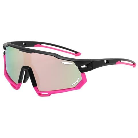 Occhiali Da Sole Con Lenti Fotocromatiche Trasparenti In Pc Per Lo Sport Pink - Foto 4