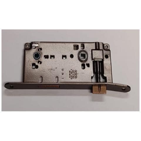 Serratura Da Infilare Per Porte Interne (a15) Patent D90 F22 E50 Con Bordi Quadrati - Acciaio Bronzato - Foto 1