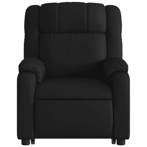 Poltrona Alzapersona Reclinabile Nera in Similpelle - Foto 9