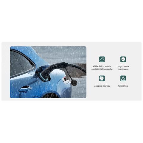 Cavo Ricarica Auto Elettrica Tipo 2 Con Spina Schuko, Ev Charger 6m, 3,6kw, 6-16a Corrente Regolabile, - Foto 2